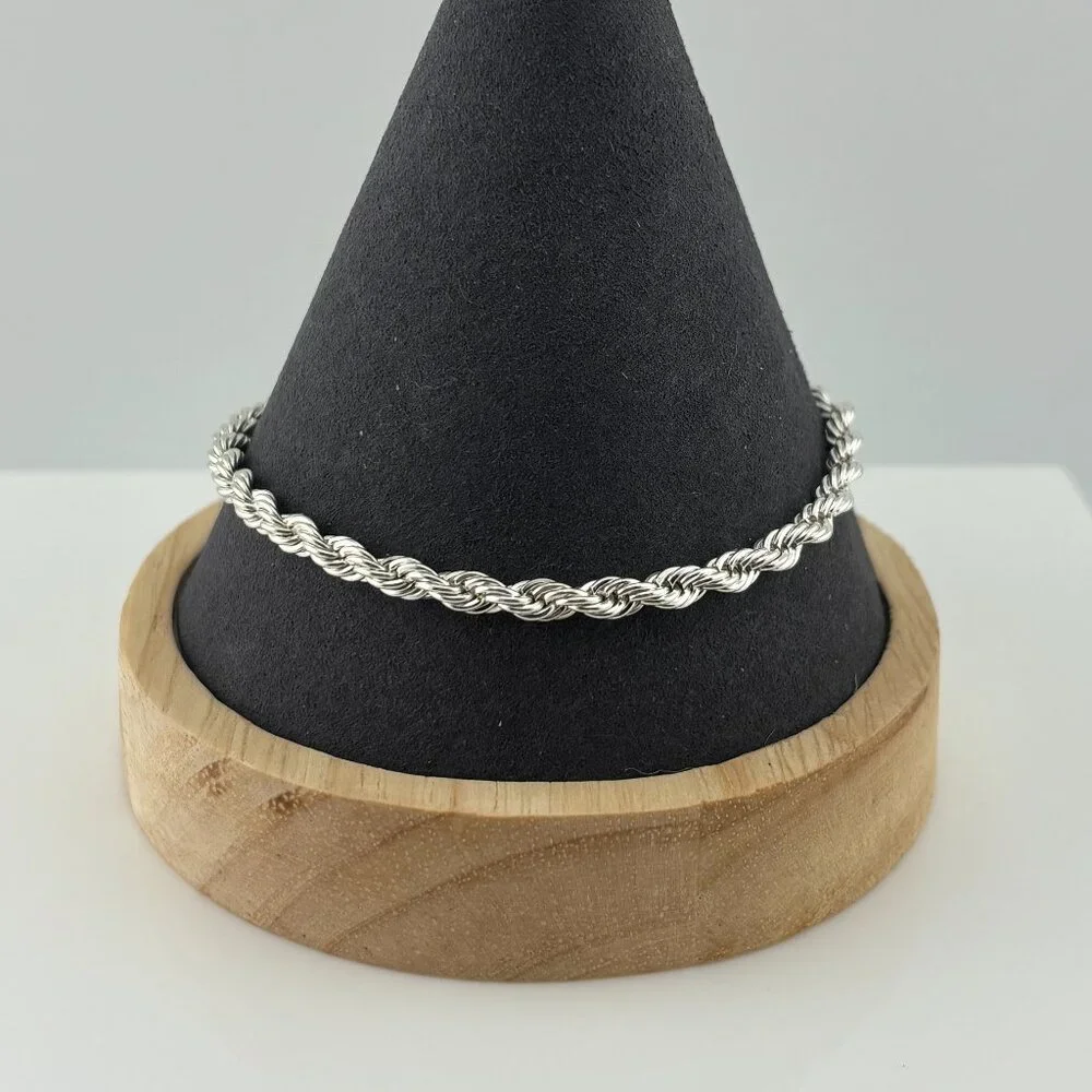 925 Silver Rope Bracelet - Picture 3 of 7